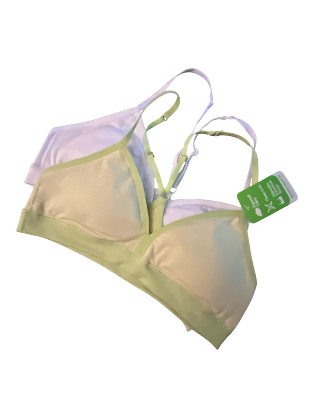 Hanes 2 PK Kids Supersoft Racerback bralette M